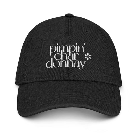 Pimpin' Chardonnay Black Denim Hat